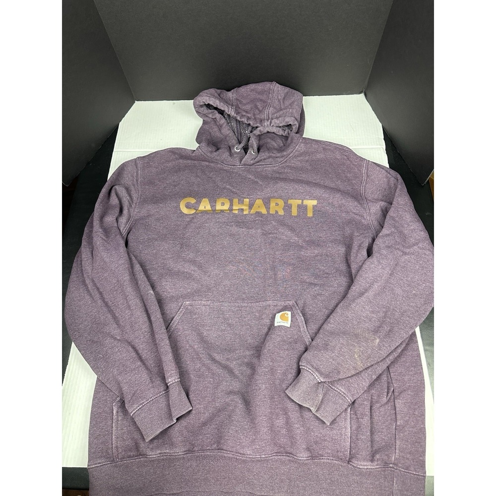 Carhartt Men's 105193 V23 Purple Nocturnal Haze Hoodie XL Loose Fit